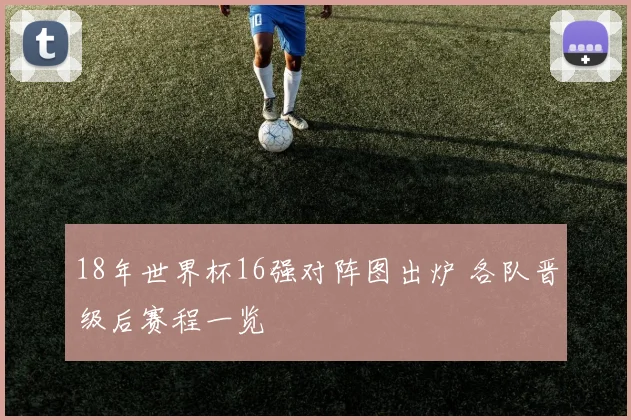 18年世界杯16强对阵图出炉 各队晋级后赛程一览