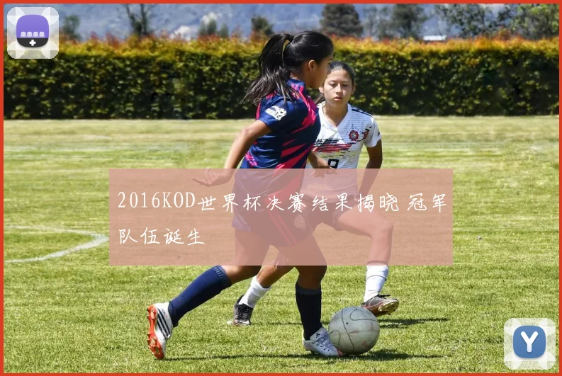 2016KOD世界杯决赛结果揭晓 冠军队伍诞生